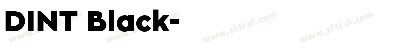 DINT Black字体转换